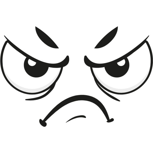 Cartoon Angry Face 6 Thumbnail