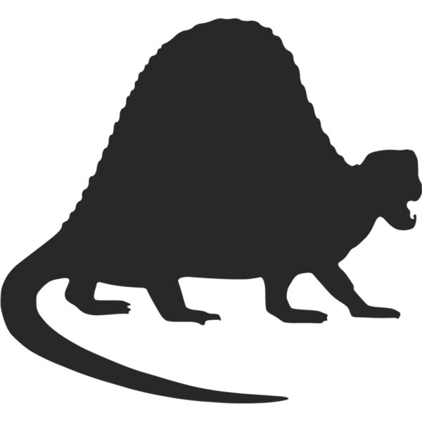 Dimetrodon Dinosaur Silhouette 1 Thumbnail
