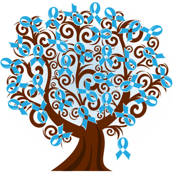 Prostate Cancer Blue Ribbon Tree Thumbnail