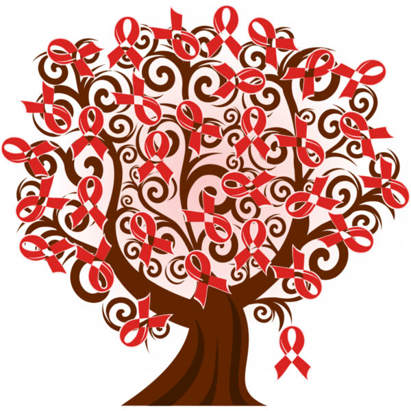 HIV AIDS Red Ribbon Tree Thumbnail